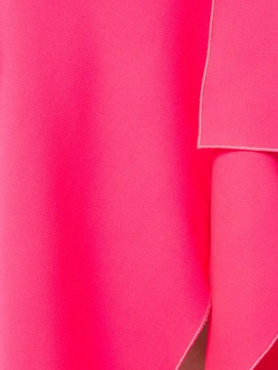 Shop Dion Lee Long Draped Skirt In Pink