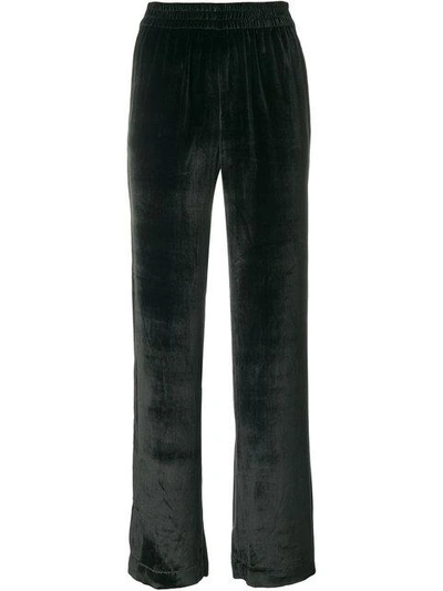 Shop J Brand Velvety Track Pants In Black