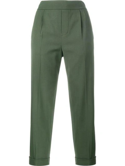 Shop Vince Tapered Trousers - Green