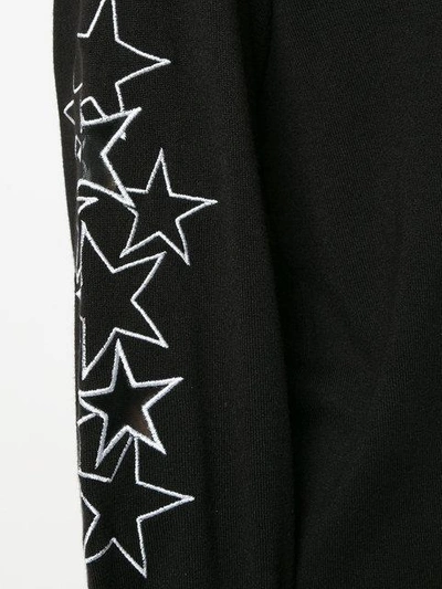 Shop Guild Prime Star-embroidered Ribbed-trim Jumper - Black