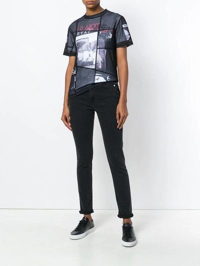 Shop Mcq By Alexander Mcqueen Fear Nothing T In Black