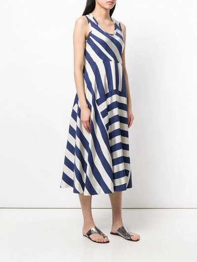 Shop Aspesi Striped Midi Dress