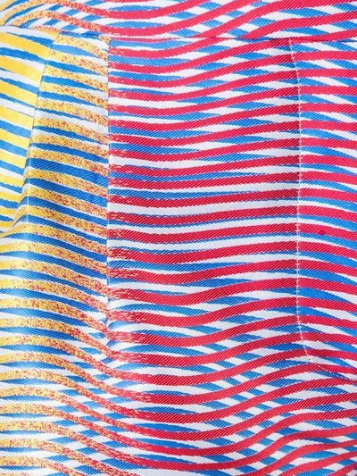 Shop Mary Katrantzou Zeta Optic Moire Print Shorts In Multicolour