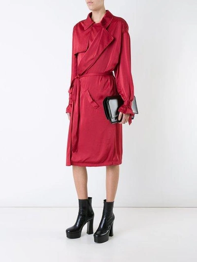 Shop A.f.vandevorst Trench Style Dress - Red