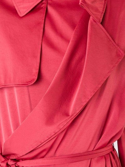 Shop A.f.vandevorst Trench Style Dress - Red