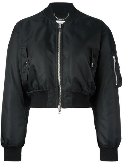 Shop Givenchy Cropped Bomber Jacket