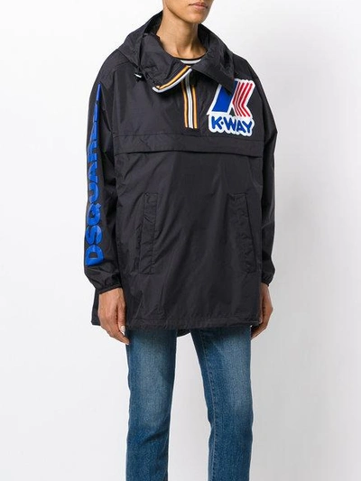 Shop Dsquared2 K-way Pullover Jacket - Black