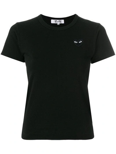 Shop Comme Des Garçons Play Slim Fit T-shirt - Black