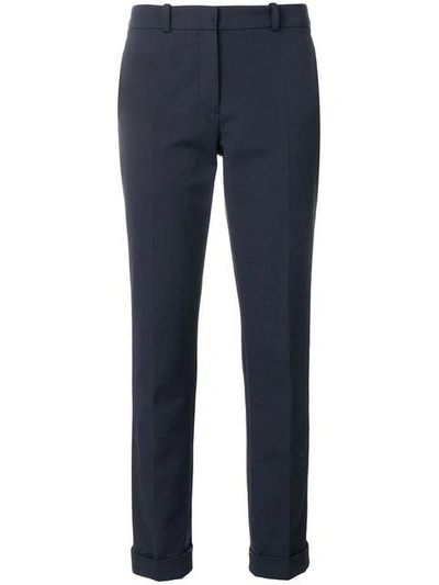 Shop Paule Ka Cropped Tailored Trousers - Blue
