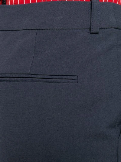 Shop Paule Ka Cropped Tailored Trousers - Blue