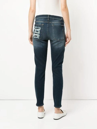 Shop 7 For All Mankind Slim-fit Distressed Jeans