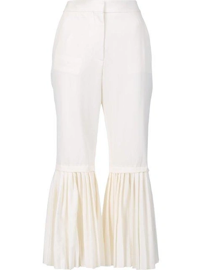 Shop Stella Mccartney 'strong Lines' Trousers - White