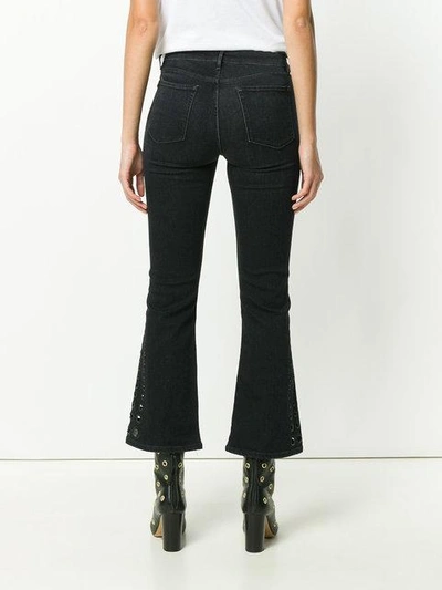 Shop 3x1 Cropped Flared Jeans In Blue