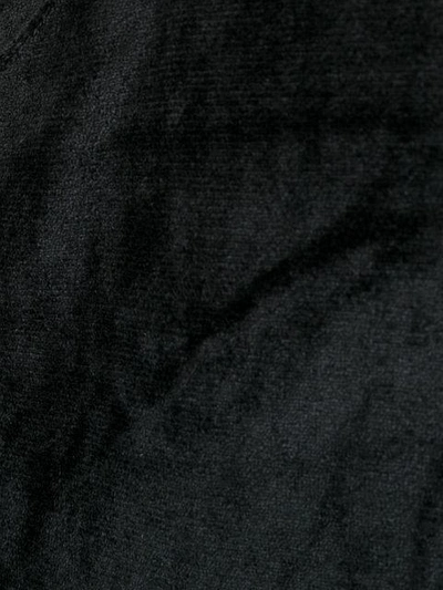 Shop Andrea Ya'aqov Velvet Glove Detail Dress - Black