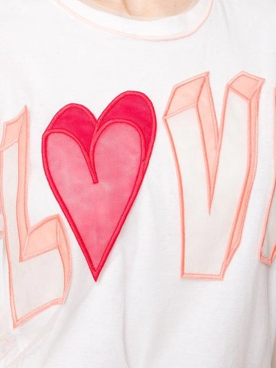 Shop Viktor & Rolf Love T-shirt In Pink