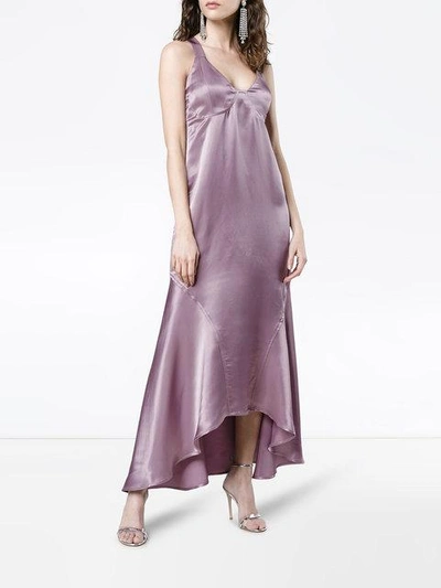 Shop Beaufille Lacerta Sleeveless Asymmetric Dress In Pink