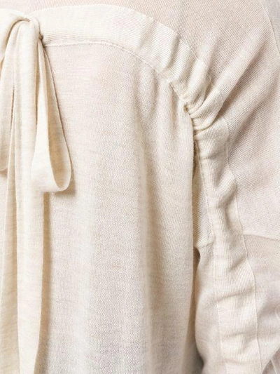 Shop Agnona Cashmere V-neck Top - Neutrals