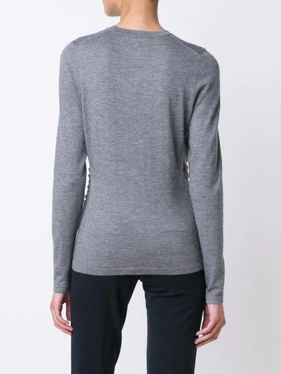 Shop Derek Lam Sasha Long Sleeve Top In Grey