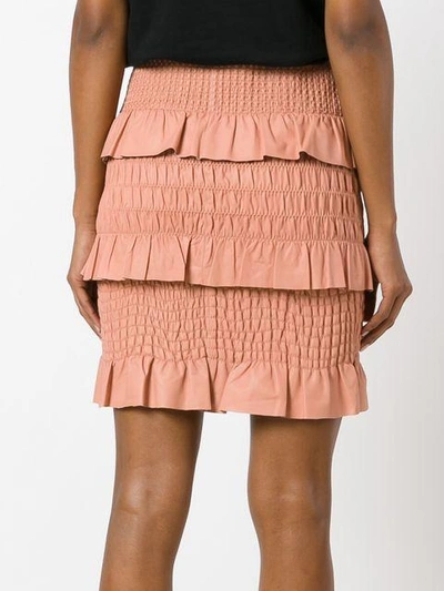 Shop Drome Ruffled Fitted Skirt In 4115