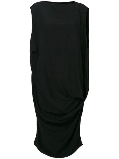 Shop Rick Owens Loose Fit Sleeveless Dress In Black