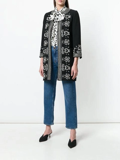 Shop Bazar Deluxe Embroidered Jacket - Black