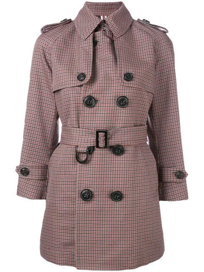 Shop Dsquared2 Lightweight Check Coat - Multicolour