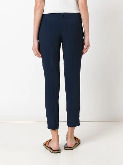 Shop N°21 Cropped Trousers In Blue