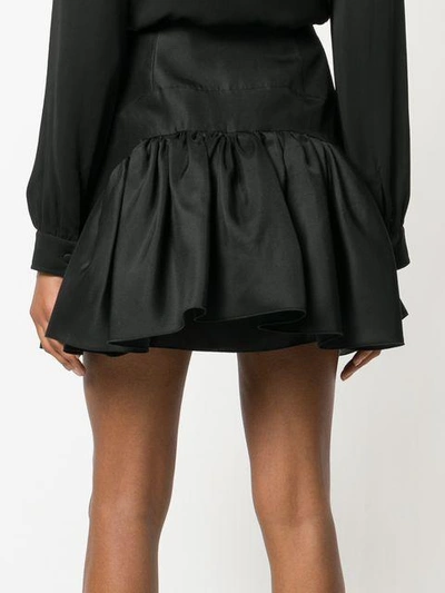 Shop Antonio Berardi Flared Mini Skirt In Black