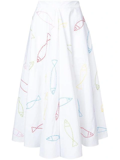 fish print skirt