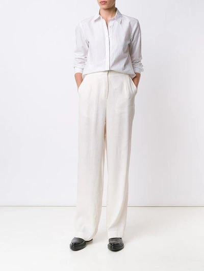 Shop Damir Doma Palazzo Pants - White