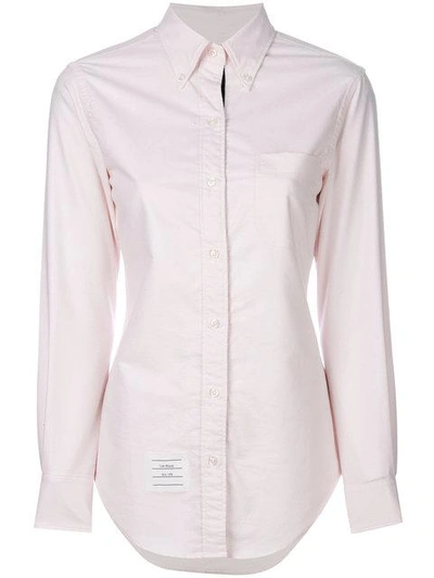 Shop Thom Browne Classic Button-down Collar Shirt In Pink