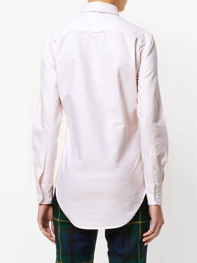 Shop Thom Browne Classic Button-down Collar Shirt In Pink