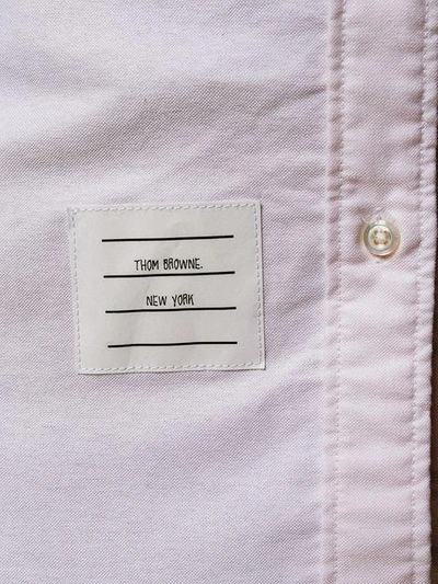 Shop Thom Browne Classic Button-down Collar Shirt In Pink