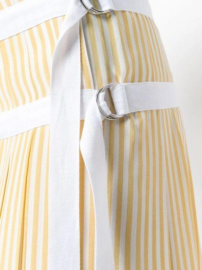 Shop Joseph Striped Pleated Skirt In 0712 Custard