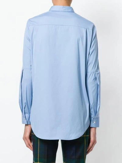 Shop Fabiana Filippi Classic Long Sleeved Shirt - Blue