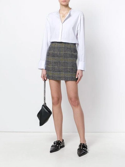 Shop Alexa Chung Check Mini Skirt