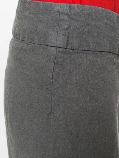 Shop Aspesi Wide-leg Cropped Trousers In Grey