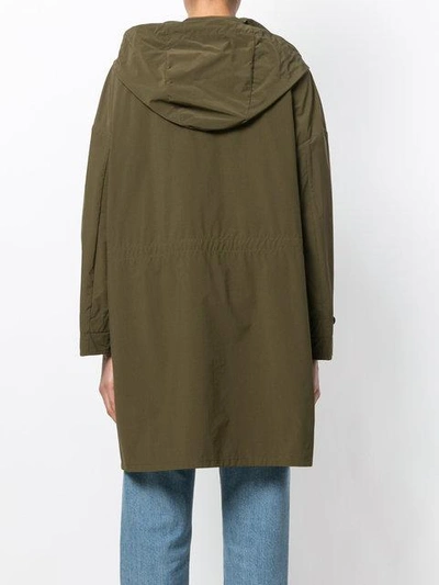 Shop Aspesi Hooded Parka Coat