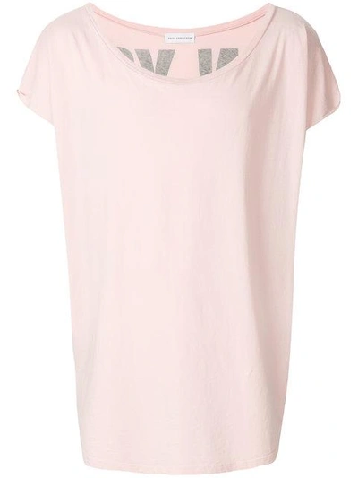 Shop Faith Connexion Ny Boat Neck T-shirt In Pink