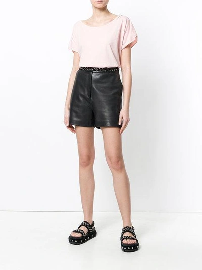 Faith Connexion Ny Boat Neck T-shirt In Pink
