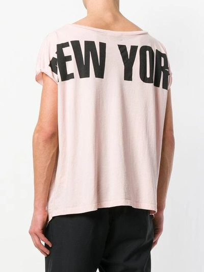 Faith Connexion Ny Boat Neck T-shirt In Pink