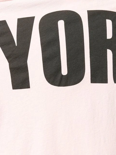 Faith Connexion Ny Boat Neck T-shirt In Pink