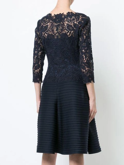 Shop Tadashi Shoji Lace Embroidered Flared Dress