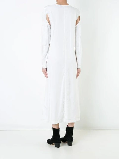 Shop Eckhaus Latta Duster Dress - White