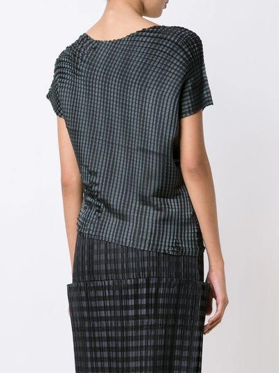 Shop Issey Miyake 'grid Pleats' T