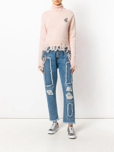 Shop Marco Bologna Verzierte Boyfriend-jeans In U