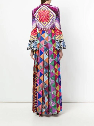 Shop Mary Katrantzou Geometric Print Maxi Dress