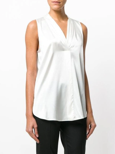 Shop Emporio Armani Sleeveless Tunic - White