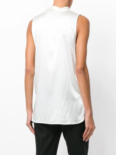 Shop Emporio Armani Sleeveless Tunic - White