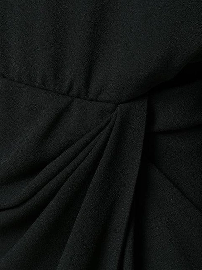 Shop Saint Laurent Asymmetric Mini Dress - Black